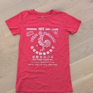 Kids Red Sriracha Graphic Tee